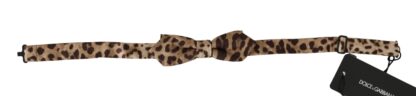 Dolce & Gabbana - Exquisite Silk Leopard Print Bow Tie