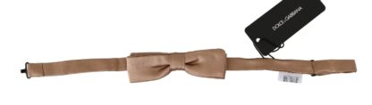 Dolce & Gabbana - Elegant Beige Silk Bow Tie