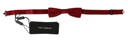 Dolce & Gabbana - Elegant Red Dotted Silk Bow Tie