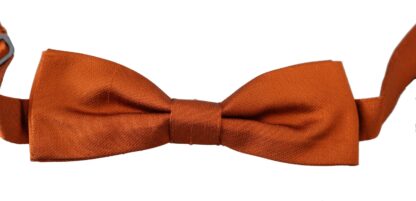 Dolce & Gabbana - Exquisite Silk Bow Tie in Dark Orange