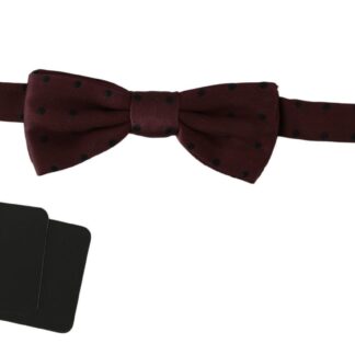 Dolce & Gabbana - Elegant Violet Silk Bow Tie