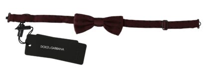 Dolce & Gabbana - Elegant Silk Purple Dotted Bow Tie