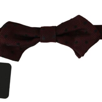 Dolce & Gabbana - Elegant Bordeaux Silk Bow Tie