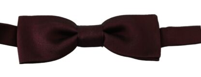 Dolce & Gabbana - Elegant Violet Silk Bow Tie