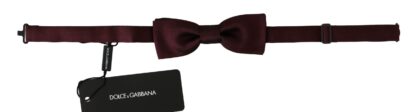 Dolce & Gabbana - Elegant Violet Silk Bow Tie