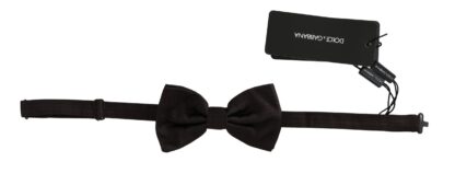 Dolce & Gabbana - Elegant Silk Bow Tie with Brown Pattern