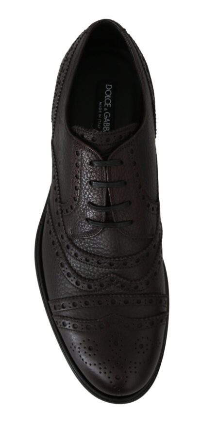 Dolce & Gabbana - Elegant Mens Leather Derby Dress Shoes