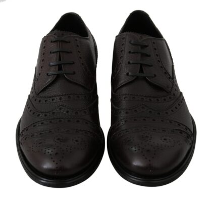 Dolce & Gabbana - Elegant Mens Leather Derby Dress Shoes