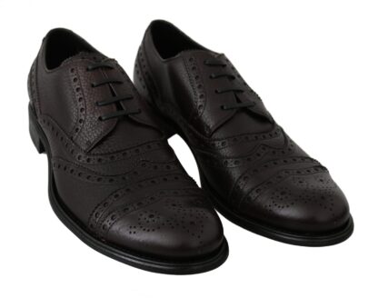 Dolce & Gabbana - Elegant Mens Leather Derby Dress Shoes