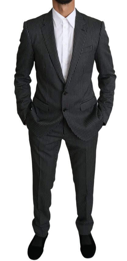 Dolce & Gabbana - Elegant Striped Wool-Silk Two-Piece Suit