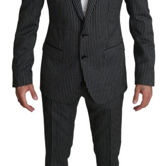 Dolce & Gabbana - Elegant Silver Patterned Men's Suit