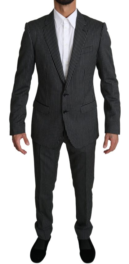 Dolce & Gabbana - Elegant Striped Wool-Silk Two-Piece Suit