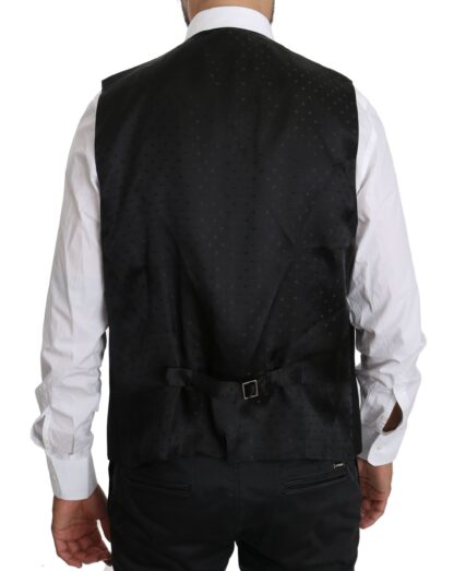 Dolce & Gabbana - Elegant Black Wool Silk Vest