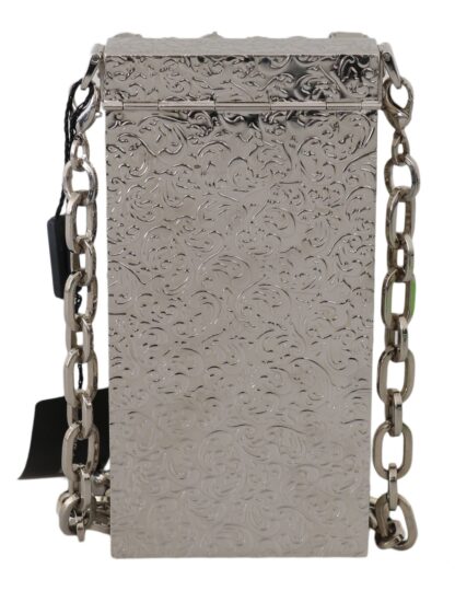 Dolce & Gabbana - Crystal Embellished Silver Crossbody Purse