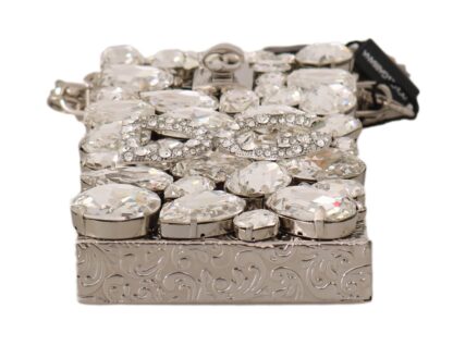 Dolce & Gabbana - Crystal Embellished Silver Crossbody Purse