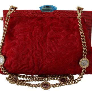 Dolce & Gabbana - Elegant Silver Crystal Case Crossbody Purse