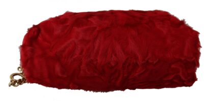 Dolce & Gabbana - Opulent Red Fur VANDA Evening Clutch