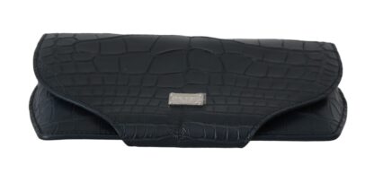 Dolce & Gabbana - Elegant Blue Crocodile Leather Eyewear Pouch