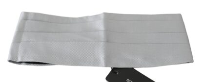 Dolce & Gabbana - Elegant Silk Gray Cummerbund