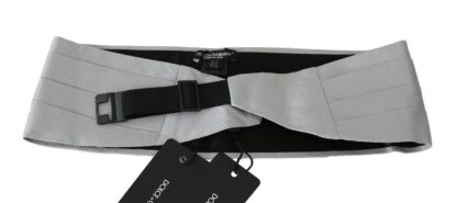 Dolce & Gabbana - Elegant Silk Gray Cummerbund