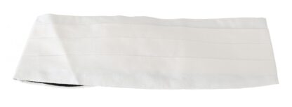 Dolce & Gabbana - Elegant White Silk Cummerbund