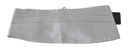 Dolce & Gabbana - Elegant Silk Gray Cummerbund