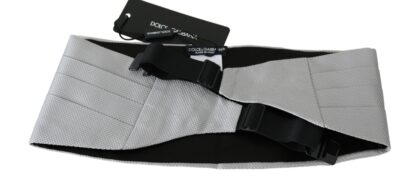 Dolce & Gabbana - Elegant Silk Gray Cummerbund