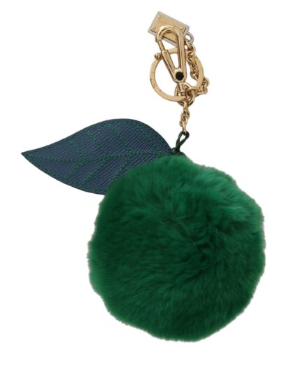 Dolce & Gabbana - Elegant Tricolor Fur Ball Keychain