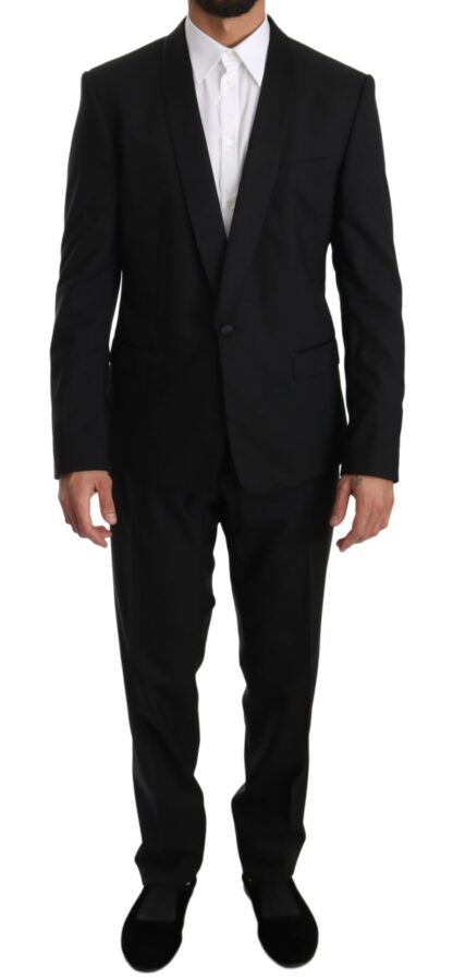 Dolce & Gabbana - Elegant Black Slim Fit Martini Suit Set