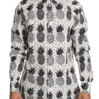 Dolce & Gabbana - Elegant Silk Pajama Shirt with Skull Print