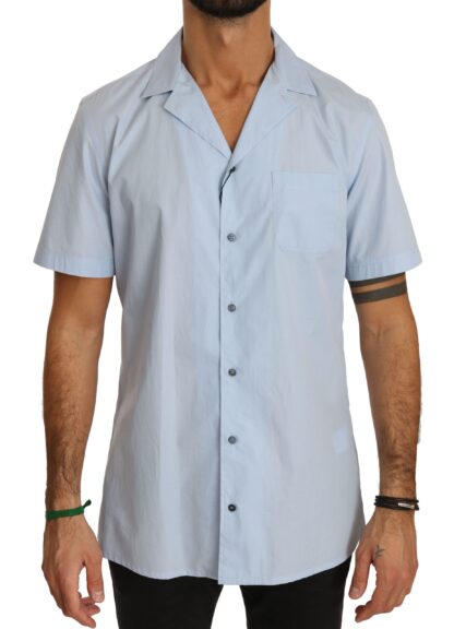 Dolce & Gabbana - Elegant Blue Cotton Casual Shirt