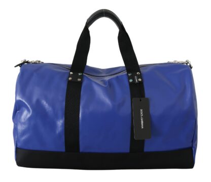 Dolce & Gabbana - Elegant Blue Contrast Men's Travel Bag