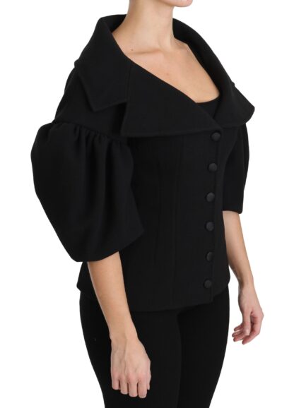 Dolce & Gabbana - Elegant Black Virgin Wool Coat