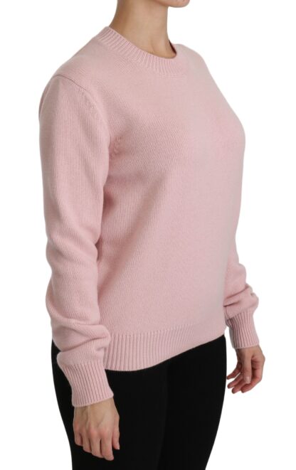 Dolce & Gabbana - Cashmere-Blend Pink Crew Neck Sweater