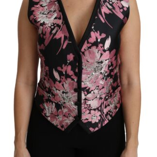 Dolce & Gabbana - Elegant Black Silk Stretch Embroidered Top