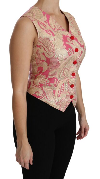 Dolce & Gabbana - Elegant Silk Blend V-Neck Vest Top