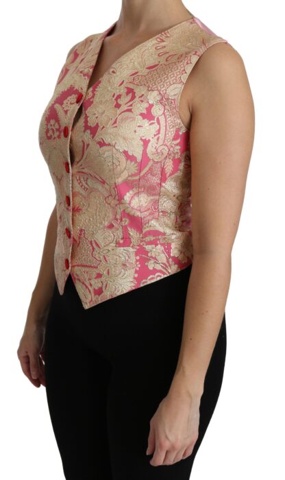 Dolce & Gabbana - Elegant Silk Blend V-Neck Vest Top