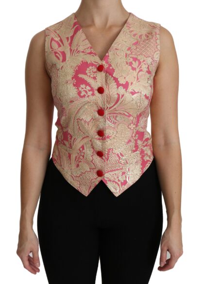 Dolce & Gabbana - Elegant Silk Blend V-Neck Vest Top