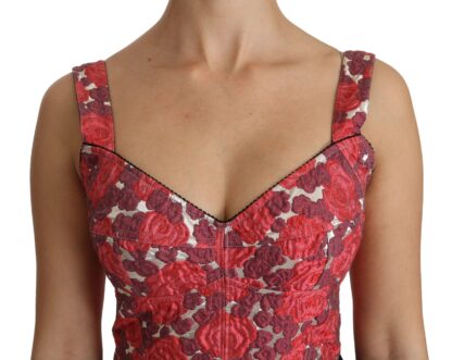 Dolce & Gabbana - Elegant Floral Brocade Cropped Top