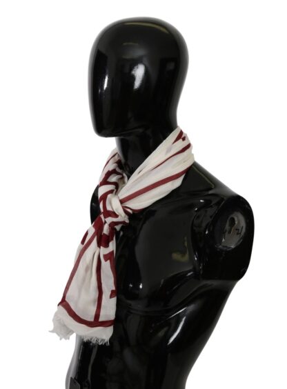 Dolce & Gabbana - Elegant White Cashmere Blend Men's Scarf