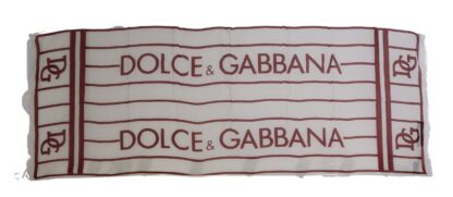 Dolce & Gabbana - Elegant White Cashmere Blend Men's Scarf