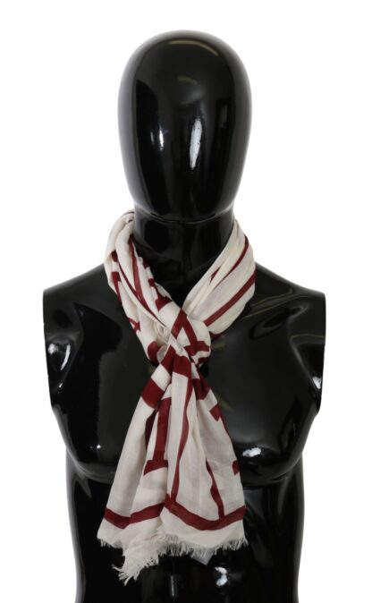 Dolce & Gabbana - Elegant White Cashmere Blend Men's Scarf