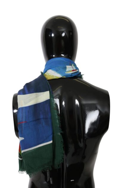 Dolce & Gabbana - Elegant Multicolor Modal-Cashmere Men's Scarf