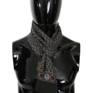 Dolce & Gabbana - Elegant Silk Green Baroque Men's Scarf