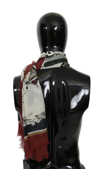 Dolce & Gabbana - Elegant Cashmere Silk Men's Scarf in Multicolor