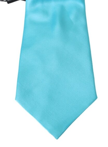 Dolce & Gabbana - Stunning Light Blue Silk Men's Tie