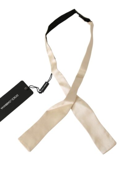 Dolce & Gabbana - Elegant Beige Silk Bowtie