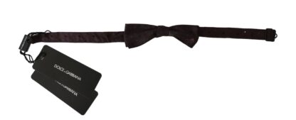 Dolce & Gabbana - Elegant Silk Brown Dotted Bow Tie