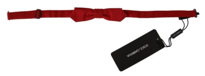 Dolce & Gabbana - Elegant Red Silk Bow Tie