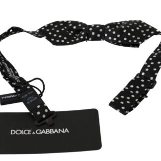 Dolce & Gabbana - Elegant Brown Dotted Silk Bow Tie